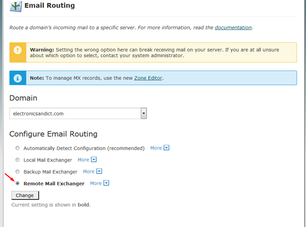 How to Configure Email on a Different Host from the Website