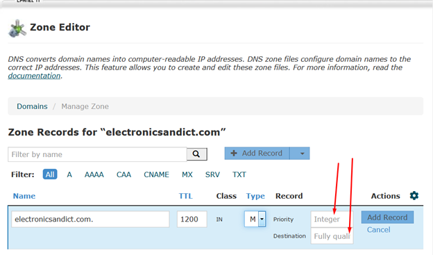 How to Configure Email on a Different Host from the Website