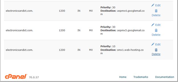 How to Configure Email on a Different Host from the Website