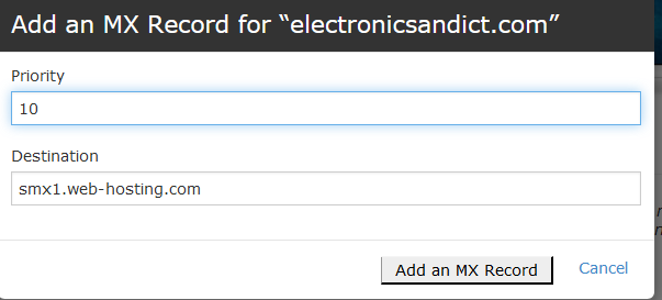 How to Configure Email on a Different Host from the Website