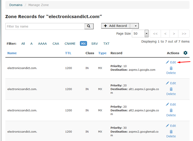 How to Configure Email on a Different Host from the Website