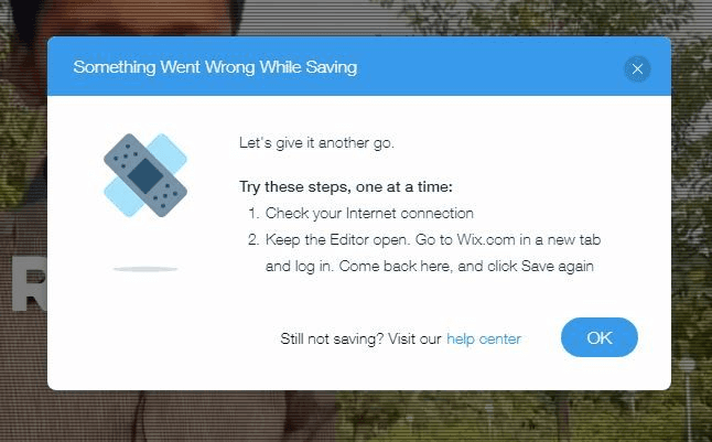 Wix Site Isn’t Saving Changes