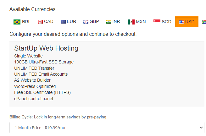 Step By Step Walkthrough - A2 Hosting