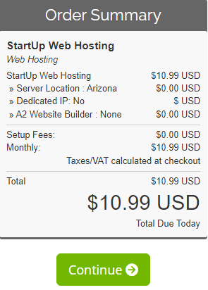 Step By Step Walkthrough - A2 Hosting