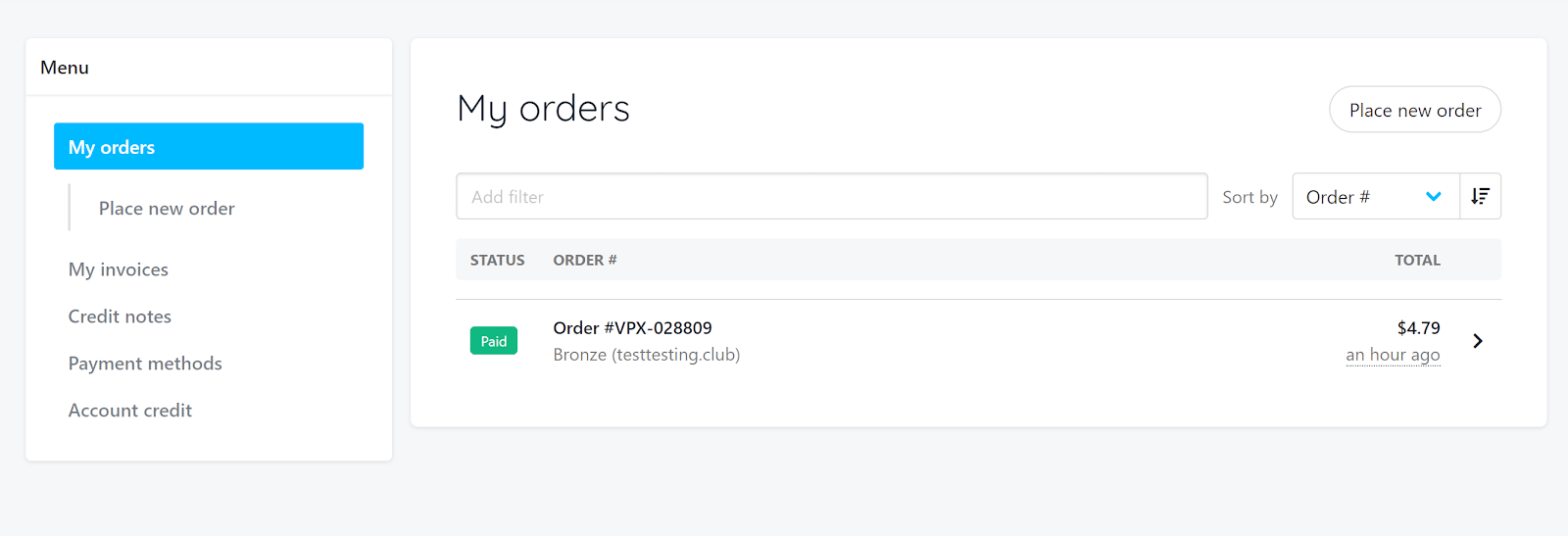 By clicking on ‘Login’ in ‘Actions,’ Verpex will take you to the following screen