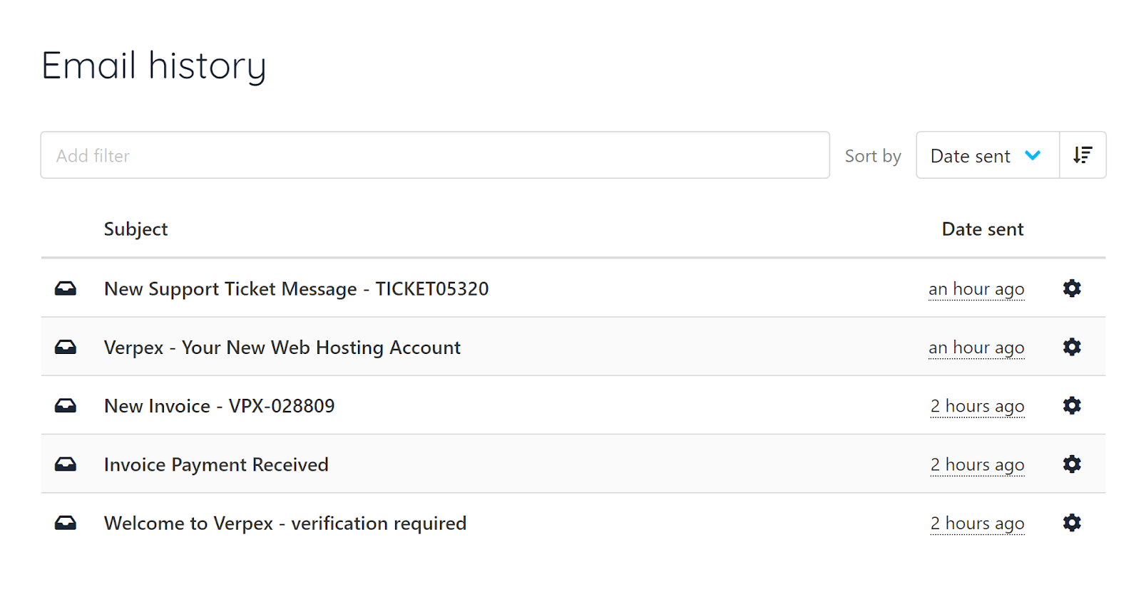By clicking on ‘Login’ in ‘Actions,’ Verpex will take you to the following screen