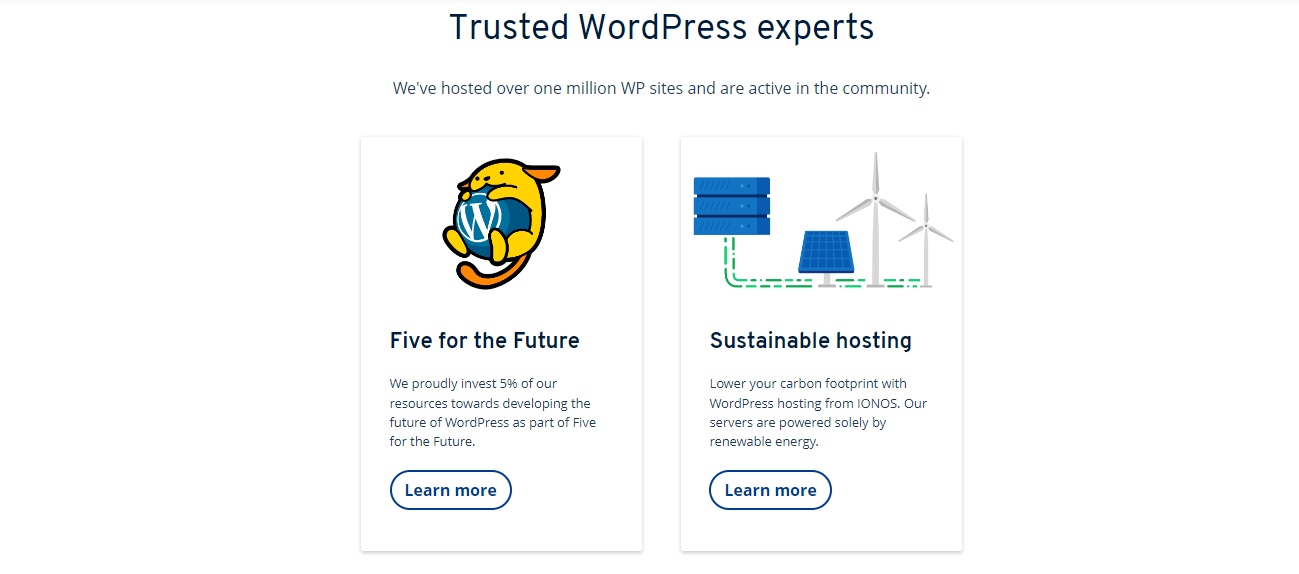 A photo of the idea behind IONOS’ WordPress hosting.
