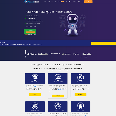 GoogieHost HomePage Screenshot